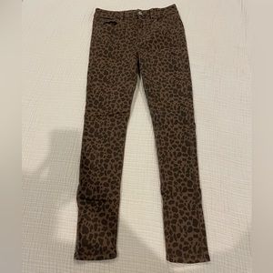 American Eagle Outfitters Leopard Super High Rise Jegging Next Level StretchX 6